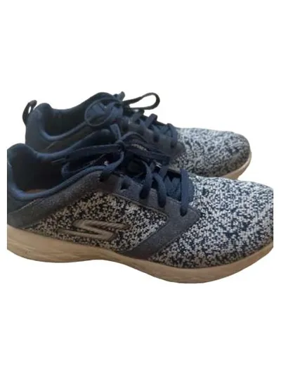 SKECHERS Sportschuhe Damen Gr. 35 Blau Meliert Sneaker Freizeit