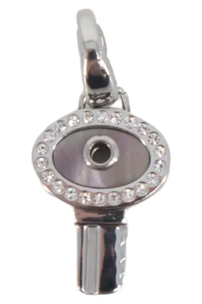 FOSSIL Kettenanhänger Schlüssel Silber Strass Damen Elegant Modern