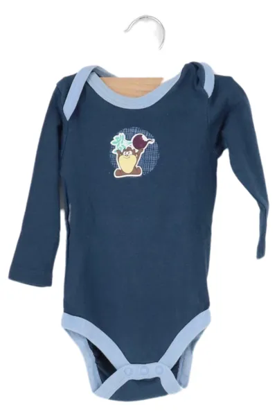 LOONEY TUNES Baby Body Gr. 74 blau mit Taz Tiermotiv Baumwolle