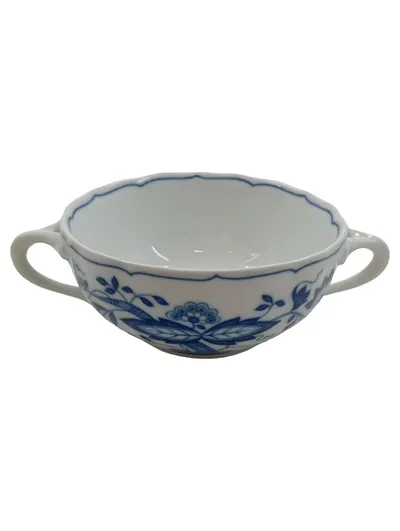 Tirschenreuth Suppentasse Zwiebelmuster Blau Weiß Porzellan 11cm