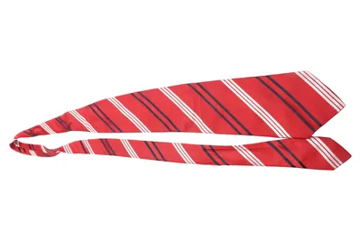 ALBA MODA Herren Krawatte Rot Gestreift Seide Business Elegant