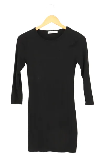 Rodebjer Damen Etuikleid Schwarz Gr. 38/M Elegant Minimalistisch Viskose