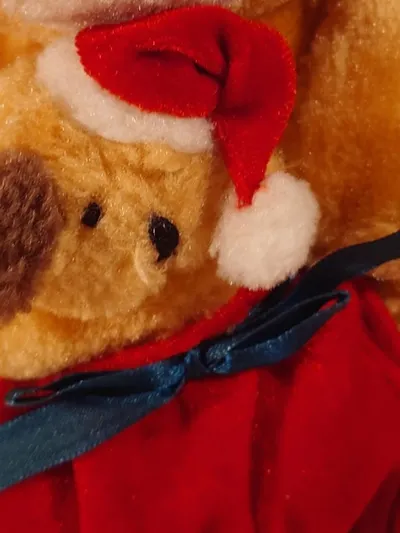 WINDEL Weihnachtsdeko Hund Plüsch Deko Figur Braun 20cm Fell