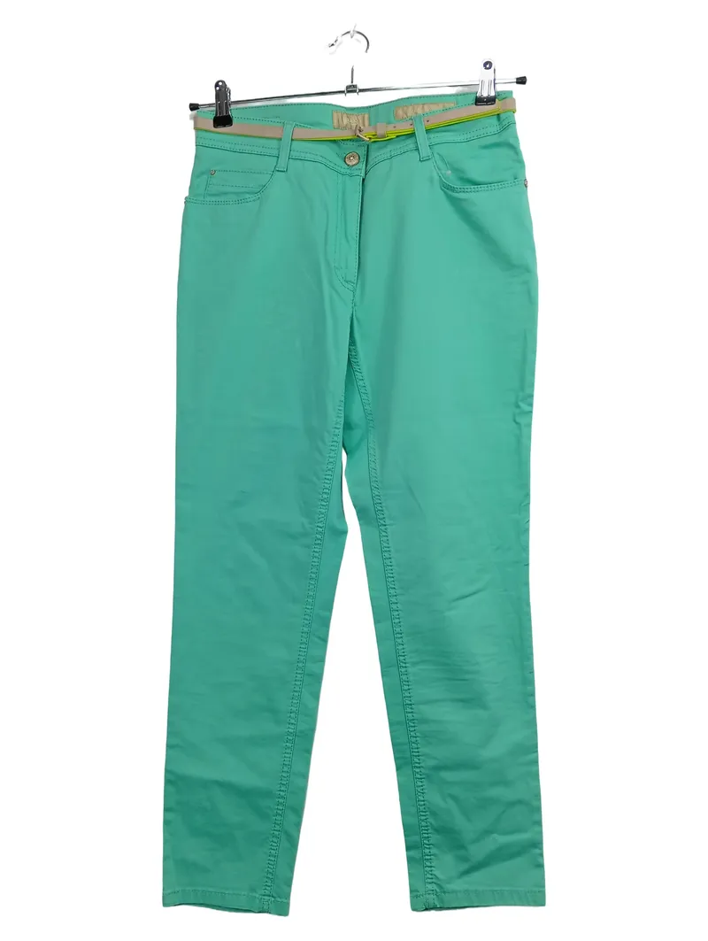 BRAX Damen Stoffhose Stretch Casual Baumwolle Türkis Gr. 38 1