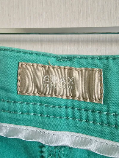BRAX Damen Stoffhose Stretch Casual Baumwolle Türkis Gr. 38