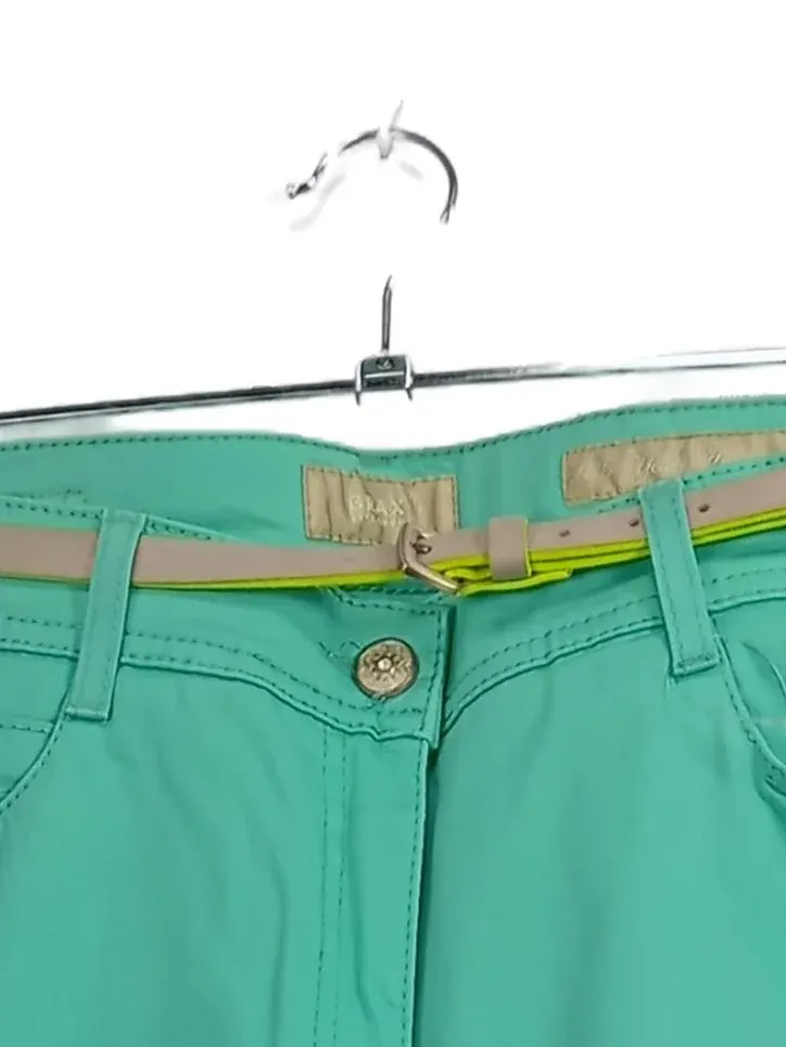 BRAX Damen Stoffhose Stretch Casual Baumwolle Türkis Gr. 38 3