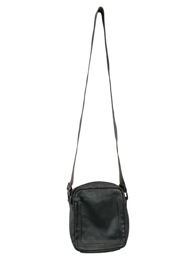 WITTCHEN Leder Umhängetasche Schwarz Herren Crossbody Bag Schultertasche