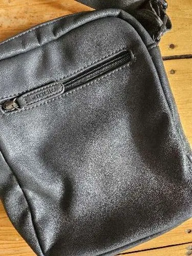 WITTCHEN Leder Umhängetasche Schwarz Herren Crossbody Bag Schultertasche