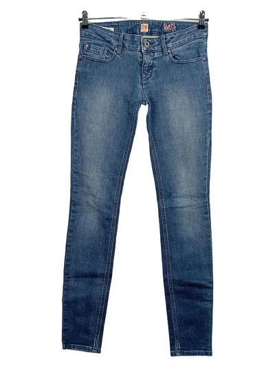 BOSS Orange Damen Jeans Slim Fit Blau Gr. 34 W26 XS