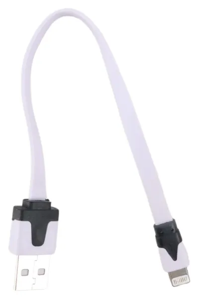 Kurzes Handy Ladekabel USB-A auf Lightning Weiß Datenkabel iPhone iPad