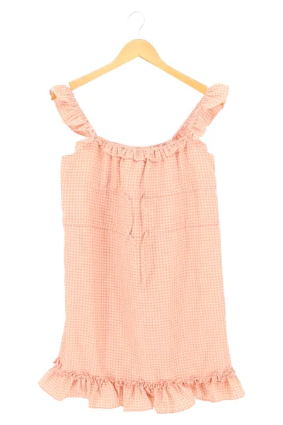 Fashion Union Freizeitkleid Damen 38;M Rosa Kariert Rüschen Vintage