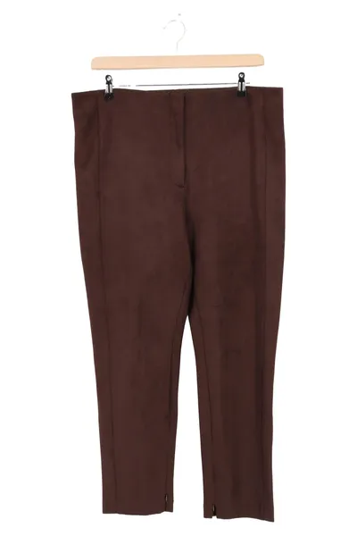 ANN TAYLOR Damen Stoffhose Gr. US 16 / DE 44 Braun Business Casual Hose