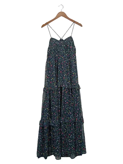 Pepe Jeans Damen Maxikleid Blumenmuster Gr. 38/M Freizeitkleid Sommer