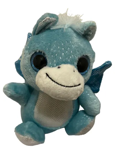 TOYS AMSTERDAM Drache Kuscheltier Plüschtier Blau Stofftier 16 cm