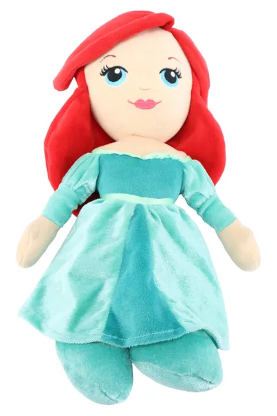 NICOTOY Kuscheltier Mädchen Puppe Türkis Rot 32cm Stofftier Plüschtier