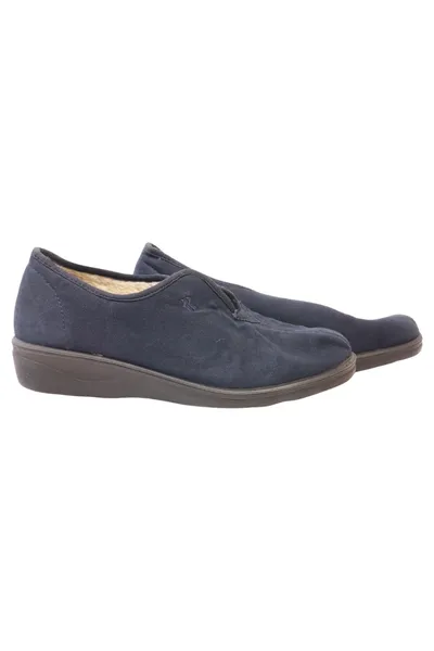 romika Damen Hausschuhe Gr. 37 Blau Komfortabel Pantoffeln Herbst/Winter