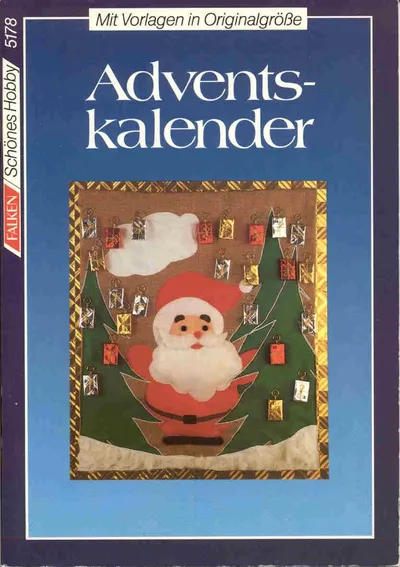 Falken Adventskalender Bastelbuch von Thalheim Nadolny DIY Vorlagen Deutsch