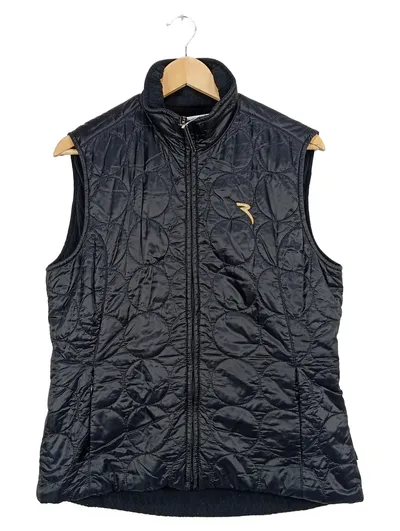 Chervò Steppweste Damen Gr. 40 Schwarz Golf Weste Sport Gesteppt Nylon Logo