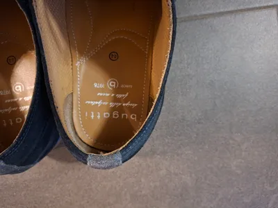 bugatti Herren Schnürschuhe Wildleder Blau Gr. 44 Derby Business Sommer