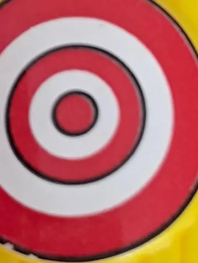 McDonald's Fass Spielzeug Zielscheibe Sterne Kunststoff Gelb 5cm