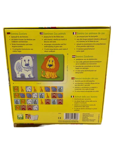 HABA Domino Zootiere Tier Domino Spiel für Kinder ab 2 Jahre