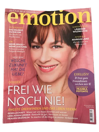 emotion Zeitschrift April 2014 Potente Lanz Psychologie Lifestyle Magazin