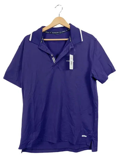 Chervò Poloshirt Herren Gr. 54 Lila Sportlich Kurzarm