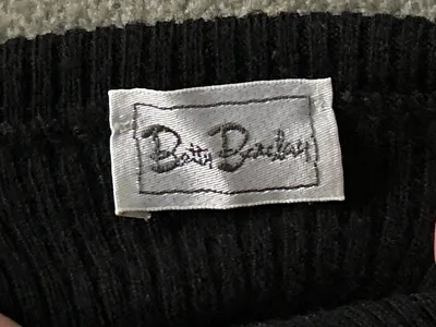 Betty Barclay Damen Rollkragenpullover Schwarz Wolle Gr. 44/XL Rippstrick