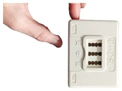 VAC T-DSL Splitter TAE Dose Deutsche Telekom Weiß DSL Adapter