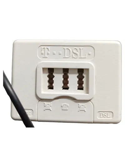 VAC T-DSL Splitter TAE Dose Deutsche Telekom Weiß DSL Adapter