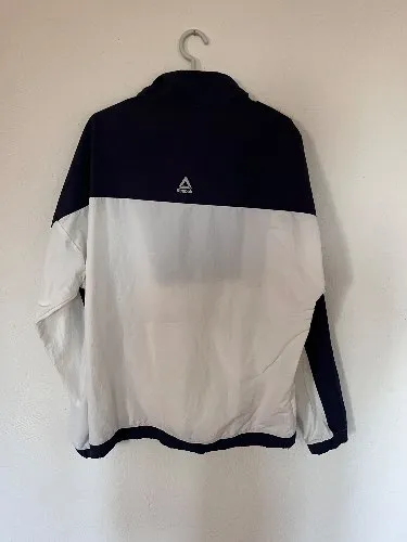 Reebok Trainingsjacke Damen Gr. 38/M Blau Weiß Sportlich