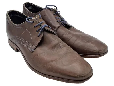 Bugatti Herren Schnürschuhe Derby Leder Braun Gr. 42 Business Elegant
