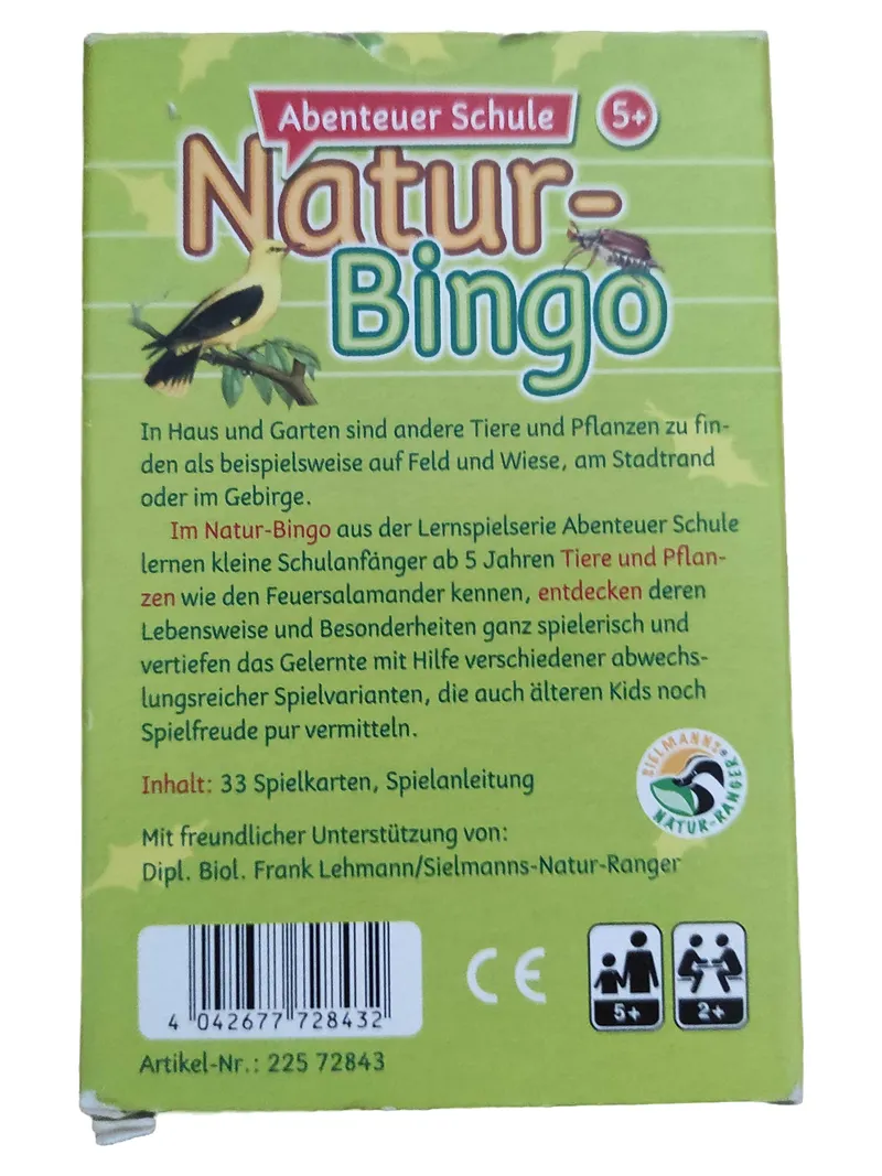 ASS Altenburger Natur Bingo Quizspiel Lernspiel Kinder Tiere ab 4 J. 2