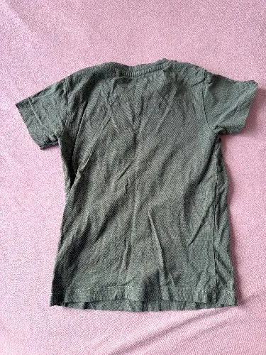 Next Kinder T-Shirt Gr. 98 Oliv Grün Basic Baumwolle Kurzarm