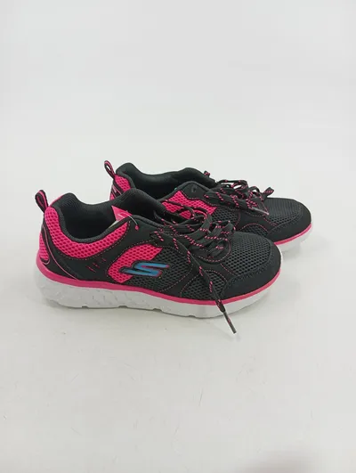 SKECHERS Mädchen Sportschuhe Gr. 34 Schwarz Pink Turnschuhe