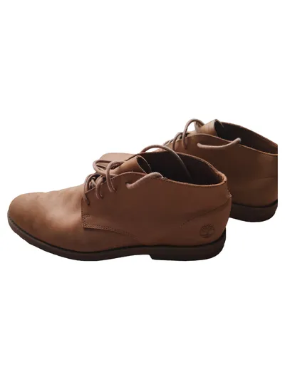 Timberland Chukka Boots Herren Stiefelette Leder Braun Schnürung Gr. 42