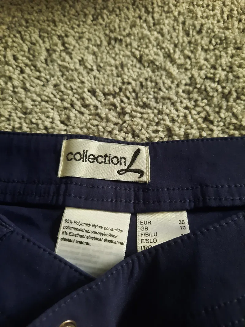 Collection L Damen Outdoorhose Blau Gr. 36 Reißverschluss-Taschen 4