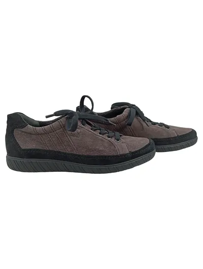 Gabor Comfort Damen Schnürschuhe Leder Braun Gr. 38.5 Freizeit Schuhe