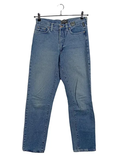 VERSACE JEANS COUTURE Damen Jeans Straight Leg Baumwolle Blau W31