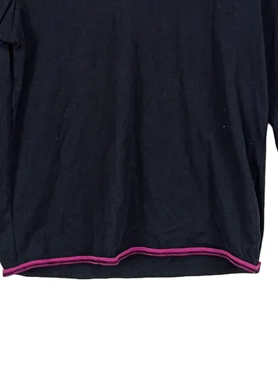 Champion Damen Langarmshirt Schwarz Gr. M Logo Sportlich Baumwolle