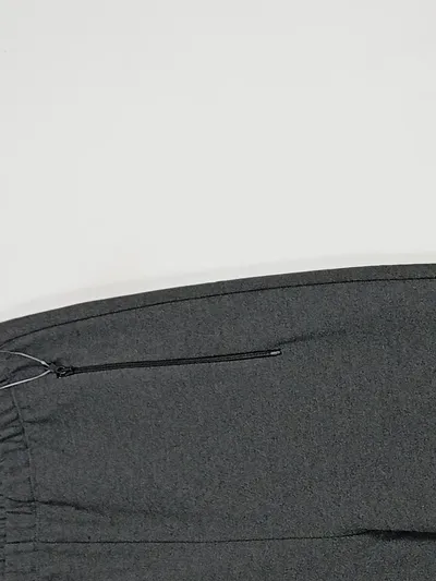 WARDROBE.NYC Jogginghose Damen Gr. S Grau Viskose Reißverschluss