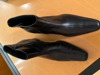 Paul Green Stiefelette Leder Schwarz Business Damen Gr. 40 Absatz 5cm