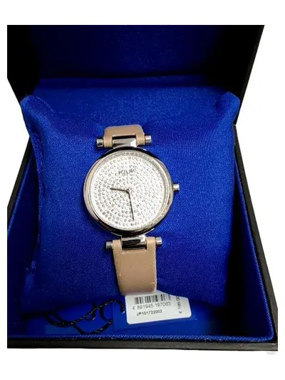 JOOP! JP101722002 Damen Armbanduhr Leder Elegant Strass Beige 23cm