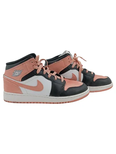Nike Air Jordan 1 Mid Damen Sneaker Leder Retro Basketball Gr. 39