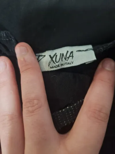 Xuna Damen Cargohose Schwarz Gr. 38 Made in Italy Urban Style