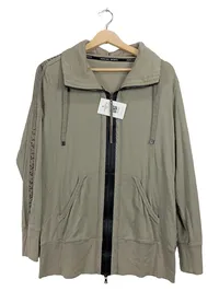 Marc Cain Sports Damen Sweatjacke Gr. 42 XL Oliv Kapuze Reißverschluss 1