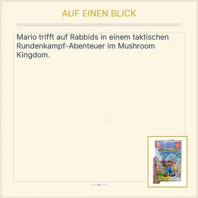 Mario + Rabbids Kingdom Battle Nintendo Switch Strategiespiel Ubisoft