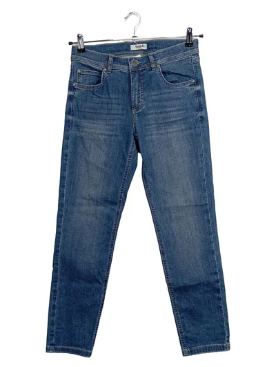 Angels Damen Jeans Tapered Fit Blau Gr. 36 W28 Stretch Casual