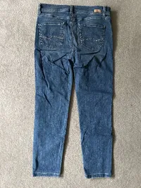 Angels Damen Jeans Tapered Fit Blau Gr. 36 W28 Stretch Casual 2
