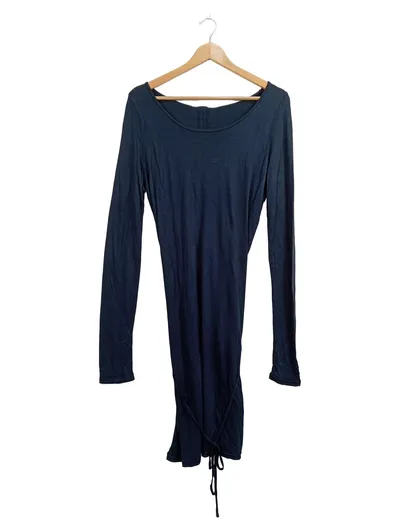 Closed Damen Jerseykleid Langarm Blau Gr. M Freizeitkleid